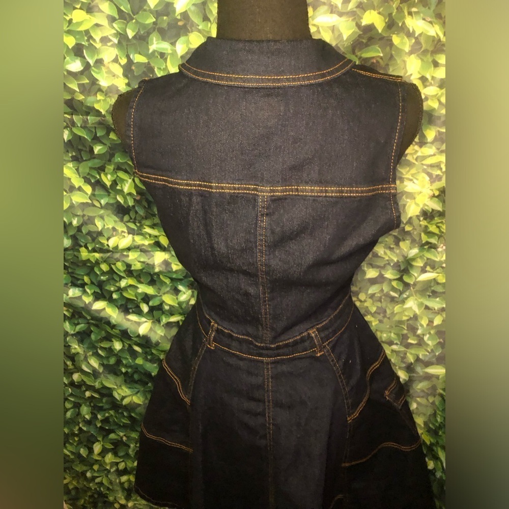 Denim Sleeveless Dress - Picture 12 of 16